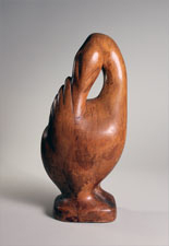 Marg Moll, Ente, Holz, Bronze H 30 cm, 1946